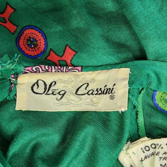 Oleg Cassini Vintage 1970s Dress Made In Italy - image 5