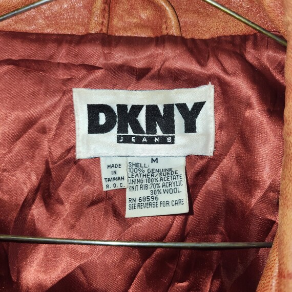 DKNY Leather Jacket - image 3