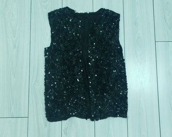 Swee Lo Sequin Vest Vintage 1990s