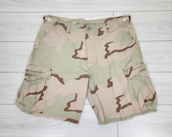 Military Vintage Camo Cargo Shorts