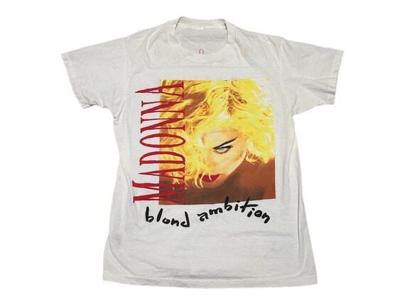 Madonna 90s Blonde Ambition World Tour T-shirt - Etsy 
