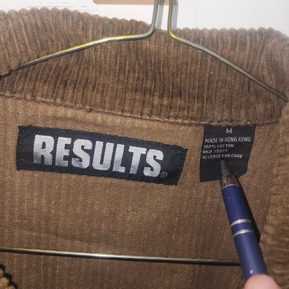 Results Vintage '90s Brown Corduroy Jacket - image 3