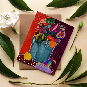 Mexican Art Print with book & bird, PRINTABLE Floral wall art, El Quixote