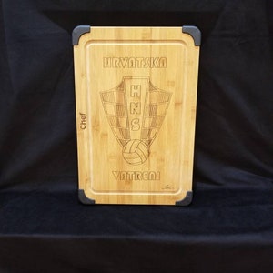 Croatia Soccer Vatreni Custom Engraved Chopping Board Personalized Gift Hrvatska HNS Cutting Board