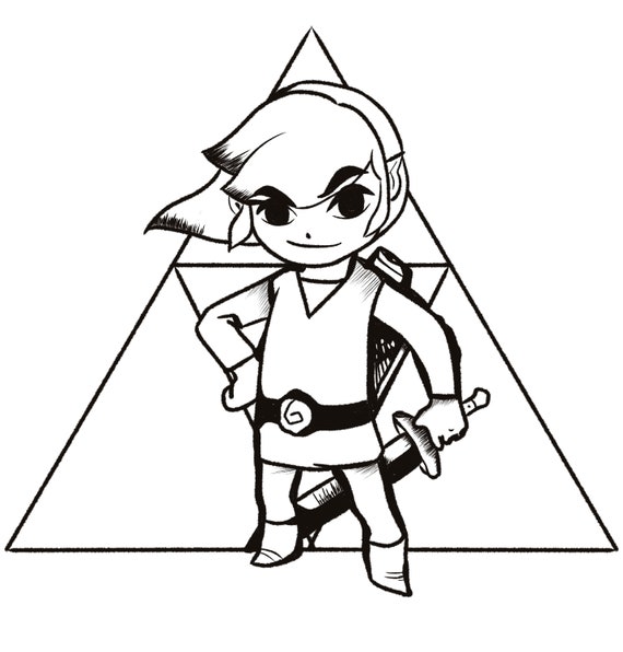 Link Printable Colouring Page - Etsy