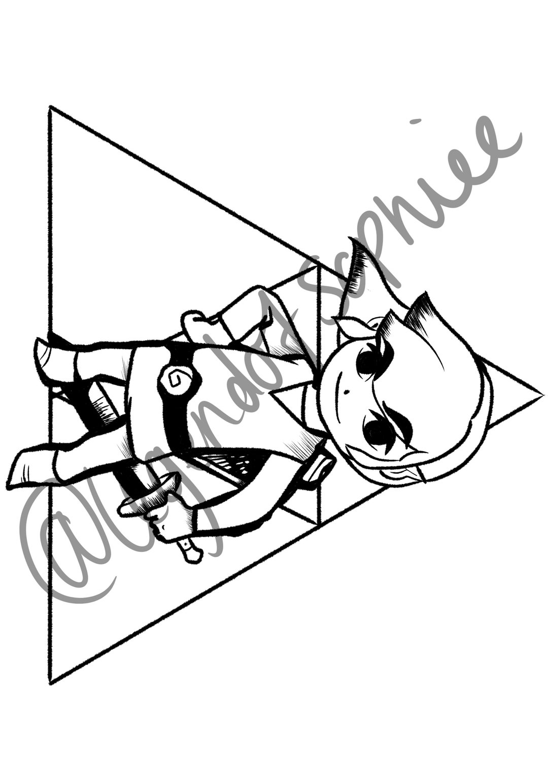 Link Printable Colouring Page - Etsy
