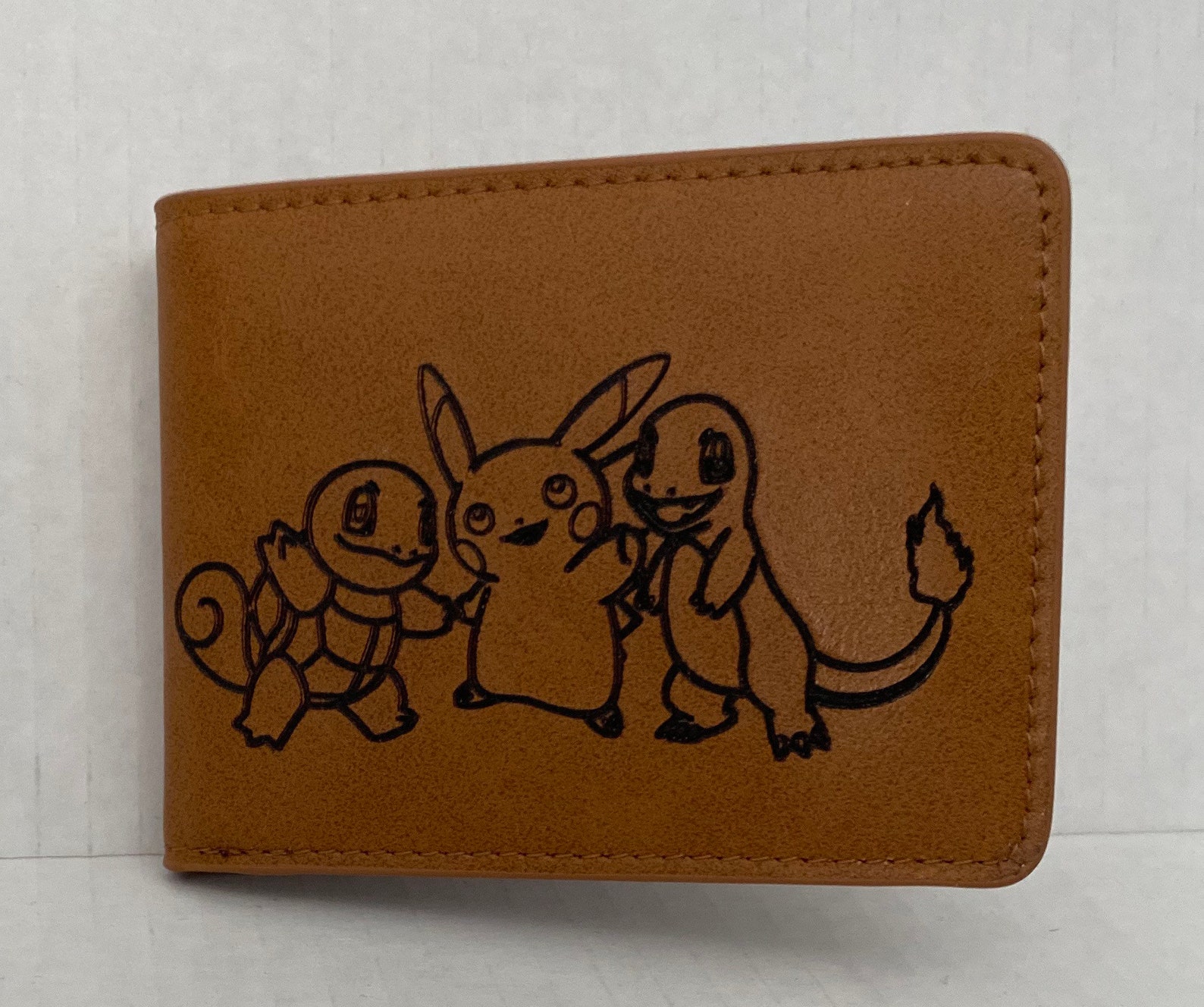 Custom Pokémon Wallet Beige Etsy