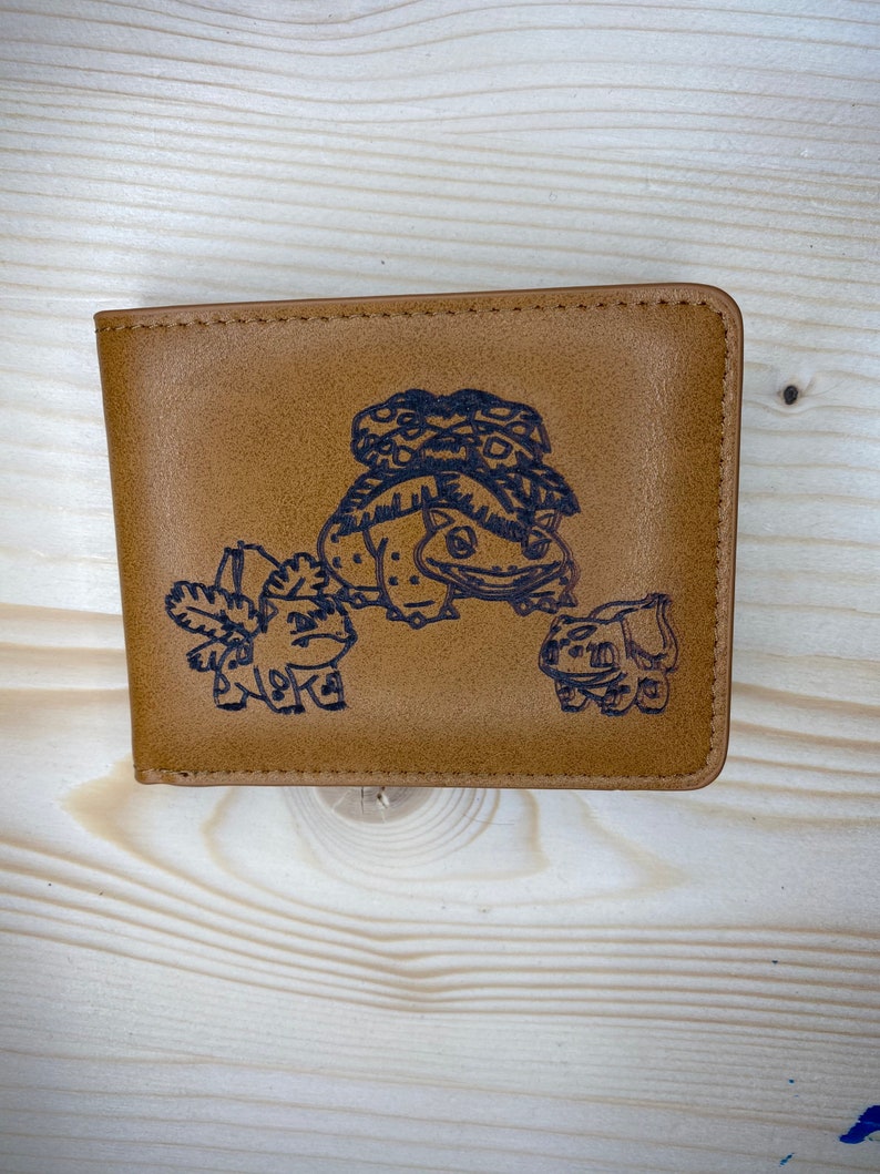 Bulbasaur Evolution Wallet Engraving Pokemon Gifts for Etsy