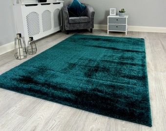 New Plush Jade Thick Silky Soft Shag Pile Rug Modern Luxurious High Quality Mats