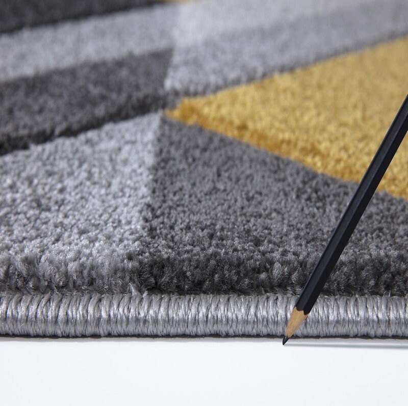 New Mustard Ochre Grey Rugs Small Large Mats Modern Etsy