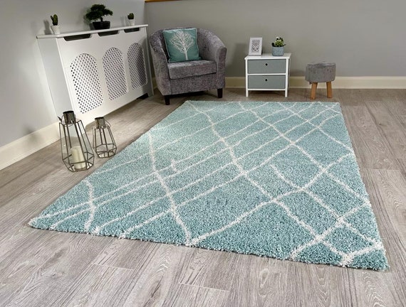 Blue and cream rug discount
