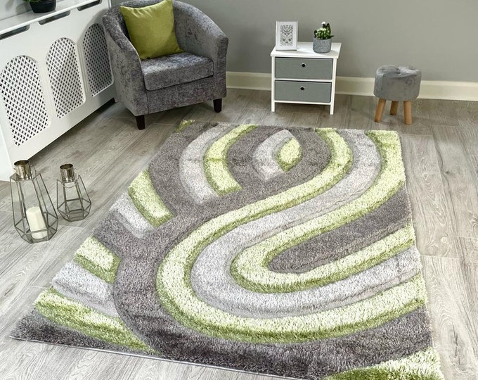 Green Ash Rug Mat Large Small Living Room Rugs Fade Distressed Fathers Day - Etsy UK