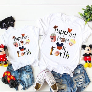 Happiest Kid Mom Dad on Earth Disney Shirts, Disneyworld Shirts Family, Mommy and Me Disney Shirts, Family Disneyland Shirts, Disney T Shirt
