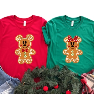 Christmas Ginger Cookies Shirt, Mickey Minnie Disney Ears Christmas Shirts, Christmas Disneyworld Shirts Family, Disney Christmas Sweatshirt