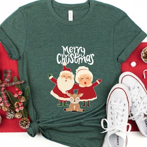 Merry Christmas Santa Family Shirt, Cute Santa Claus T Shirt, Gift For Christmas, Christmas Vibes, Matching Group Christmas T Shirt