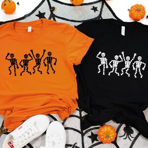 Dancing Skeleton Shirt, Skeletons Happy Halloween Tshirt, Halloween Shirt Tee Shirt T-shirt, Oversized Tee Shirt, Comfort Colors, Kid Shirt