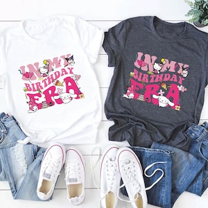 Kitty Birthday T-Shirt, In My Birthday Era Shirt, Birthday Girl Shirt, Hello Cat Birthday Shirt Girls, Anime Manga Shirt, Anime T-shirts