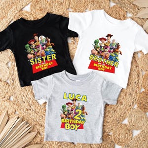 Toy Story Birthday Boy Tee, Disney Birthday Party Tee, Custom Birthday Boy Tee, Toy Story Family Birthday Tee, Woody Birthday Kids Party Tee