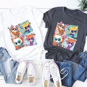 Disney Super Kitties Shirt, Buddy Cat Shirt, Bitsy Cat Shirt, Ginny Cat Tee, Sparks Cat Tee, Disneyland Girls Trip Shirt, Disney Kids Shirt