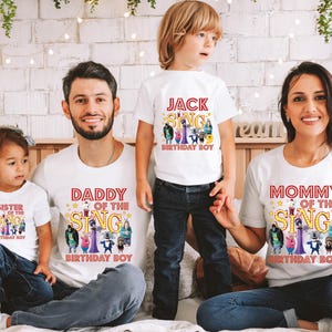 Sing Movie Shirt, Custom Sing Movie Shirt, Sing Birthday Shirt, Sing Family Shirt, Sing Party, Birthday Boy and Girl, Family Matching shirt