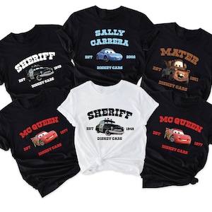McQueen Shirt, Tow Mater Shirt, Disney Family Shirt,Sally Doc Hudson, Disney Family Trip Shirt, Disneyland Vacation Tee, Kids shirt,