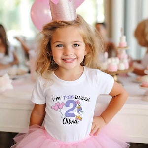 Mickey Mouse 2nd Birthday Shirt, Twodles Disney Shirt, 2nd Birthday Girl, 2 Birthday Party Shirts, Two Birthday Shirt, Party Kids shirt