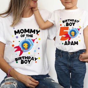 Camiseta de cumpleaños personalizada, camiseta de fiesta de cumpleaños de Rolie Polie Olie, regalos de cumpleaños, camiseta de cumpleaños para niño y niña, cumpleaños familiar a juego