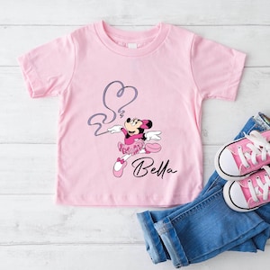 Minnie Mouse Shirt, Minnie Ballerina Shirt, Minnie Girl Shirt, Disney Ballerina Birthday Shirt, Minnie Birthday Gifts, Disney Family Shirt