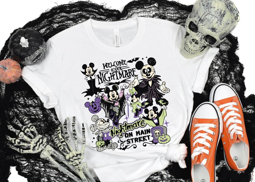 【最終価格】ディズニー ミッキー＆フレンズ ハロウィン キャッスル 半袖　XL ミッキーミニーゴーストシャツ：ハロウィンキャッスルTシャツ