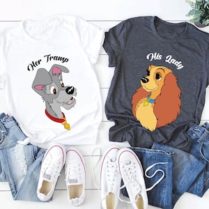 Lady and the Tramp Shirt, His Lady Her Trump Couple Shirt, Disney Lady and the Tramp T-Shirt, Disney Dog Shirt, Lady Shirt, The Trump Shirt