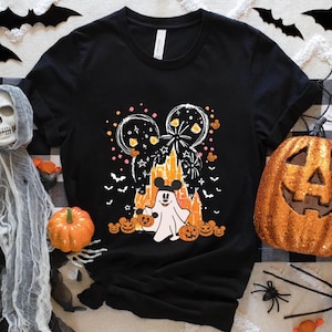 Mickey Minnie Ghost Shirt, Halloween Castle Shirt, Minnie Halloween Shirt, Mickey&#39;s Not So Scary Halloween Party Shirt, Disneyland Halloween