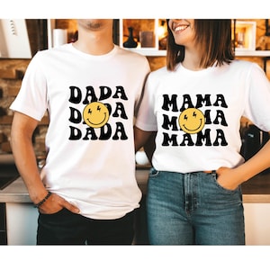 One Happy Dude Birthday Shirts, 1st Birthday, Smiley Face Matching Birthday Outfit, Mommy and Me, One Happy Daddy Mama Family Tees