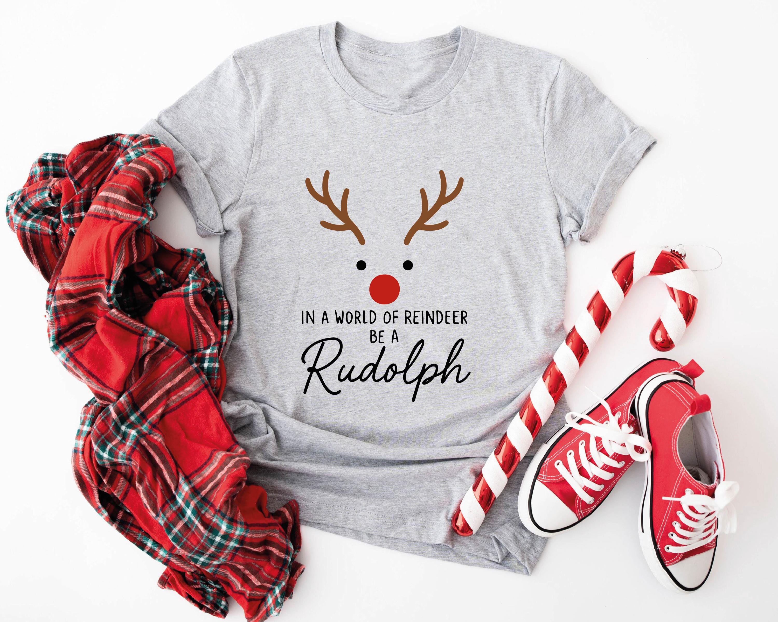 Gibobby Camisa Navideña Mujer Camiseta De Manga Corta Con Cuello Redondo Y Estampado Navideño Para Mujer(Rojo,XG) | En Línea