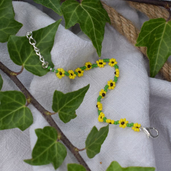 Sunflower Beaded Bracelet Pattern Etsy