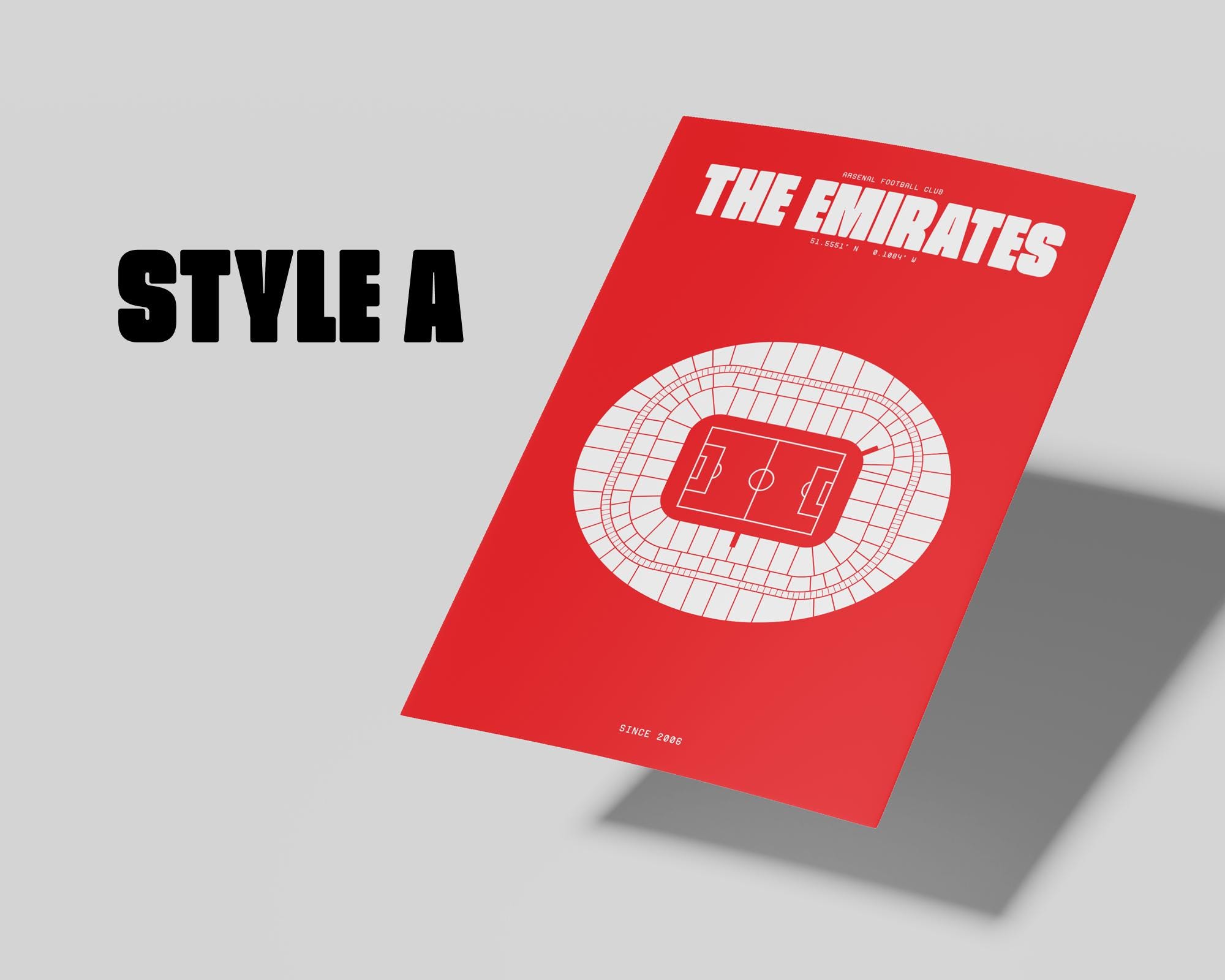 Arsenal FC Poster, Emirates Stadium | A4 Poster/print - Etsy