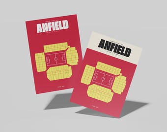 Liverpool FC Poster, Anfield |  Poster/Print - A5, A4, A3, A2, A1, A0
