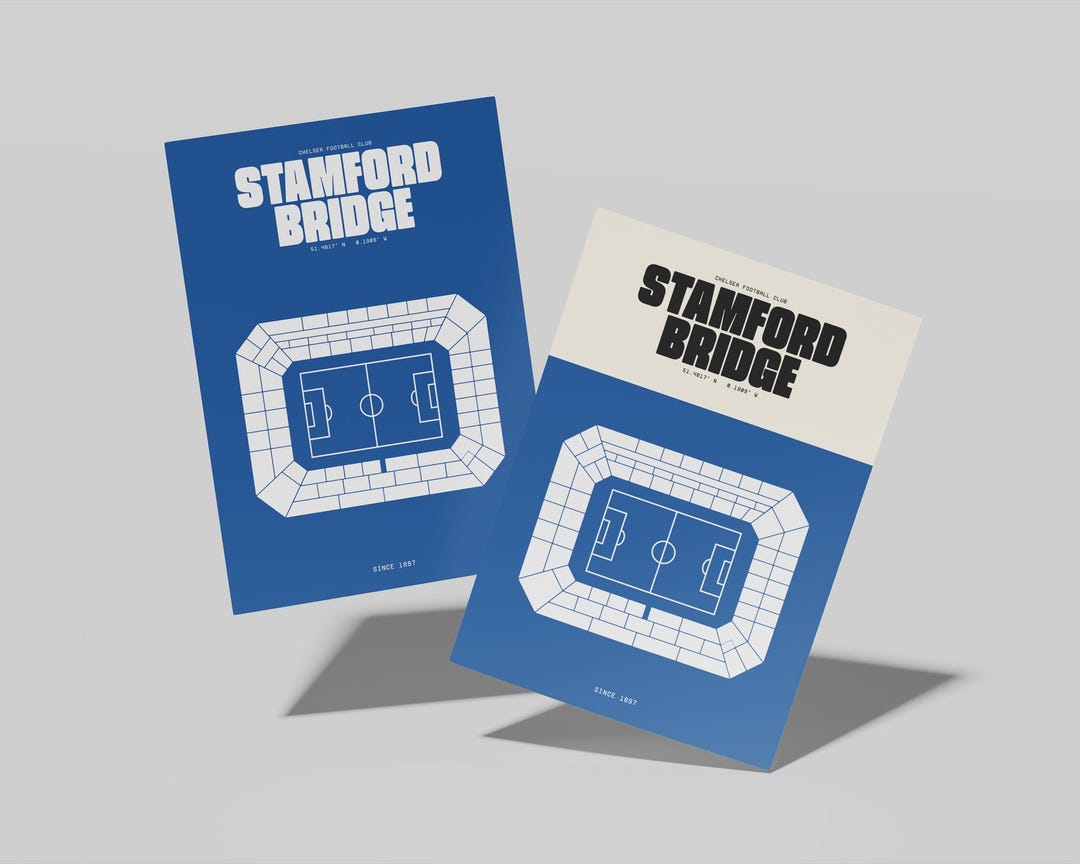 Chelsea FC Poster, Stamford Bridge | A4 Poster/print - Etsy