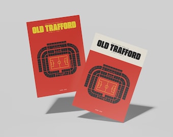 Manchester United FC Poster, Old Trafford | A4 Poster/Print