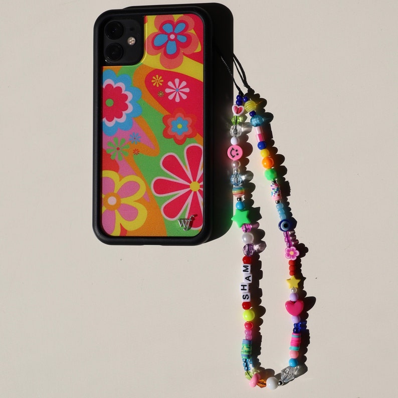 Phone Chain - Cute Charm Strap - y2k Accessories - Customized Charm - Phone Strap Trend - Personalized Beaded Phone Strap 