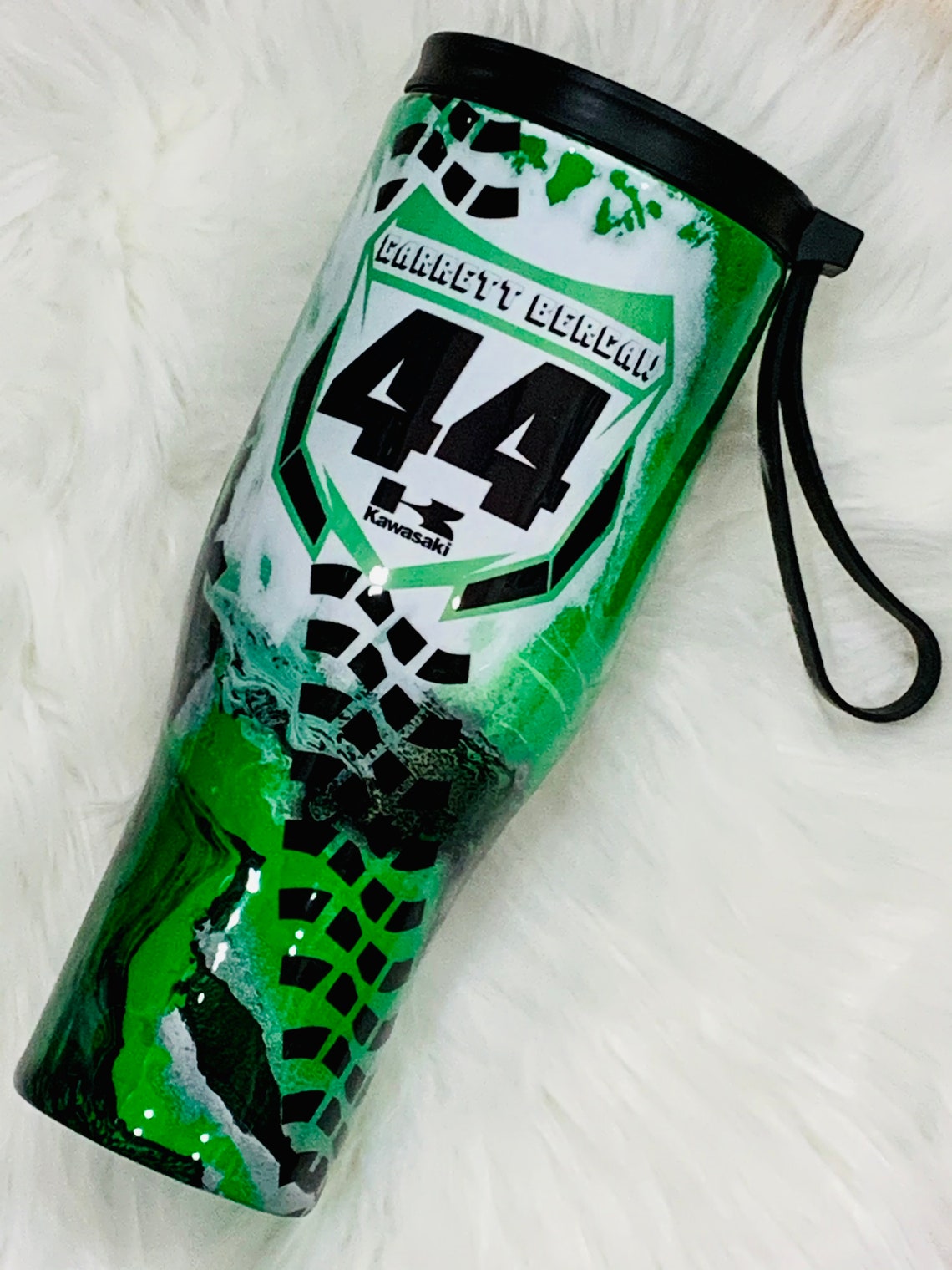 Motocross Dirt Bike Themed Stainless Steel Tumbler Etsy