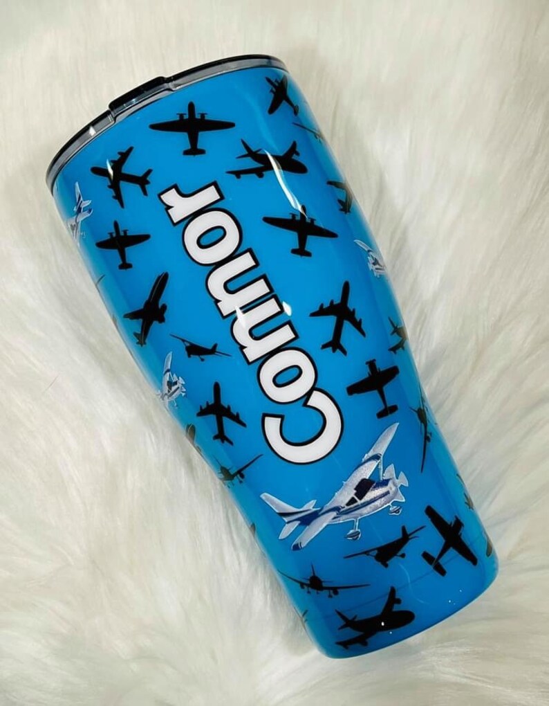 Cessna Airplane Stainless Steel Custom Plane Tumbler Cup Etsy