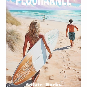 PLOUHARNEL SAINTE BARBE Unique poster creation, find all the cult places of Brittany, Morbihan, Finistère, Île et Vilaine