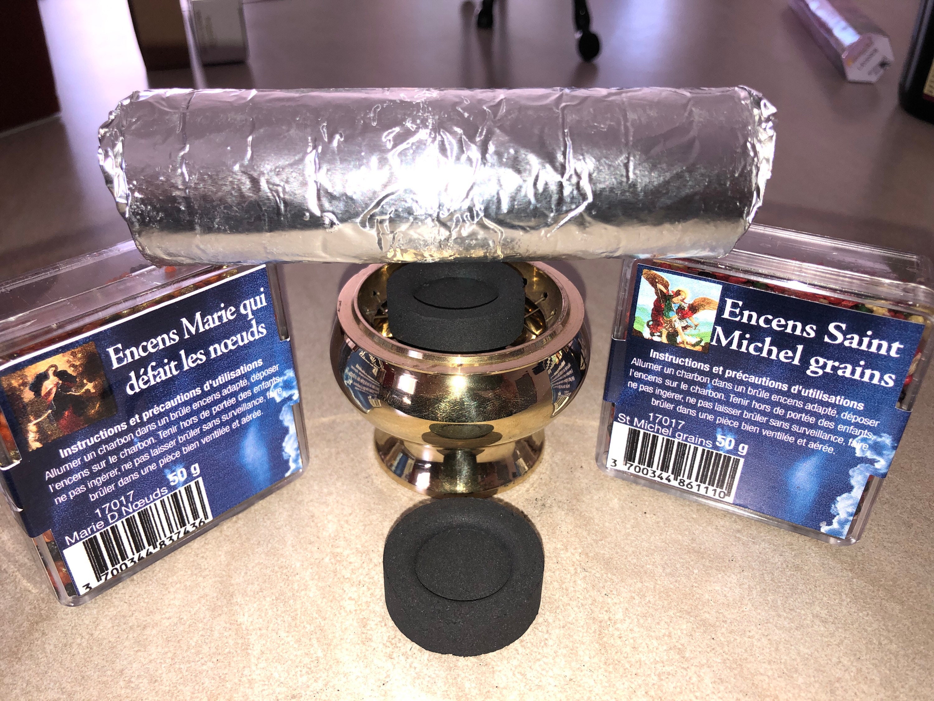 10 Charbon de Bois Encens Longue Durée Cérémonie Chamanique Rituel Prières