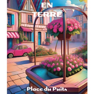 ROCHEFORT EN TERRE Cartaz de criação única, encontre todos os locais de culto da Bretanha, Morbihan, Finistère, Île et Vilaine