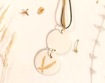 Naturalia Necklace / Naturalia Necklace / Air dry clay jewelry