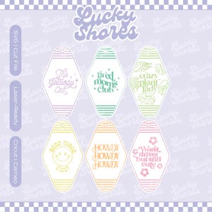 Motel Keychains SVG Bundle | LASER READY