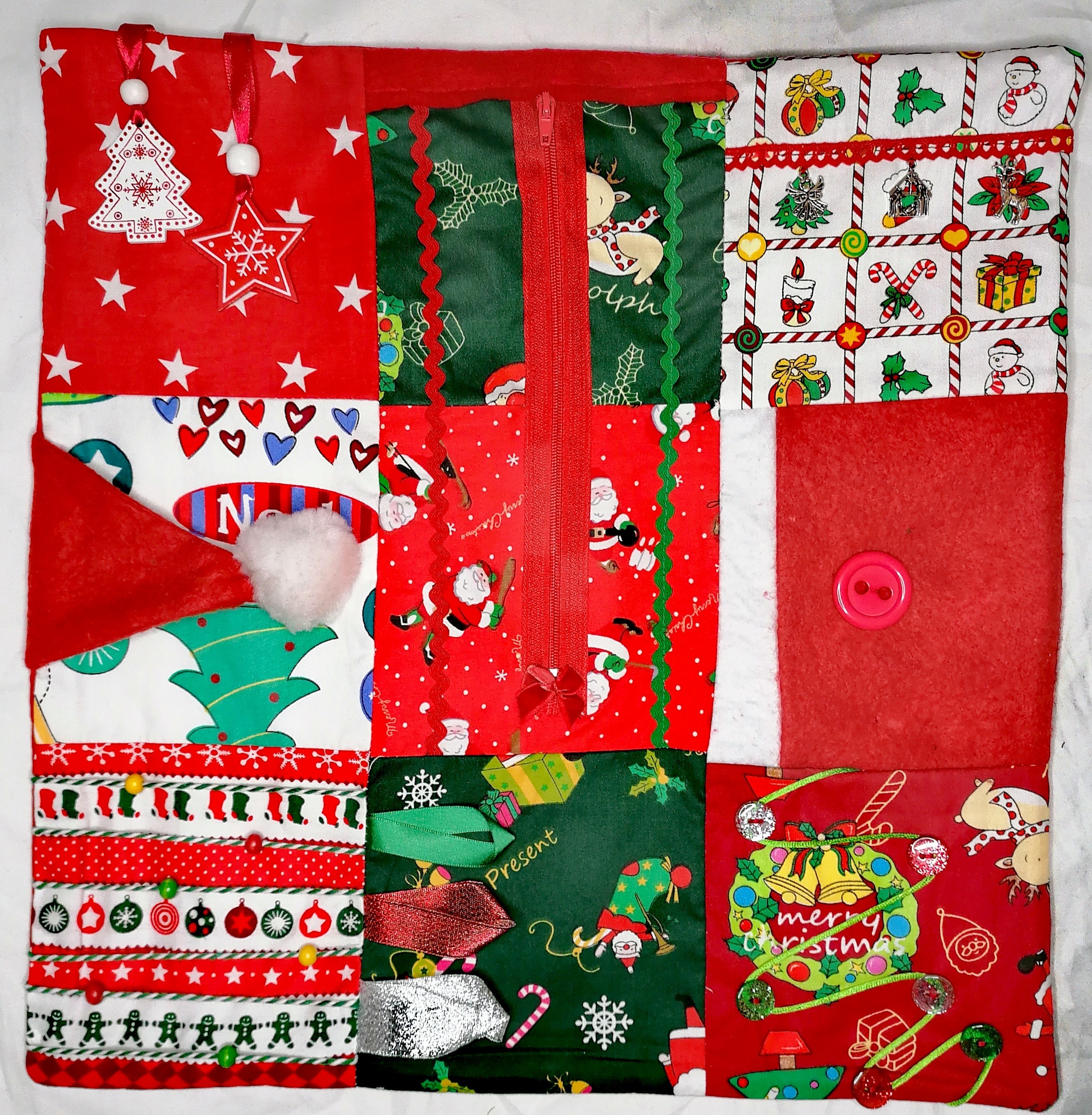 Fidget/fiddle Blanket, Sensory Blanket, Busy Fingers Mat, Activity