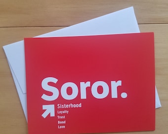 Soror Notecard-Flat-Blank