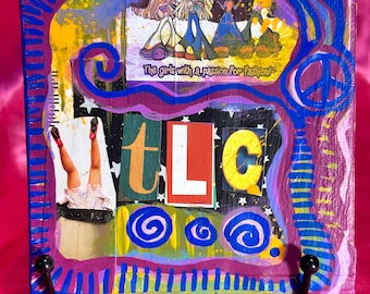 TLC / Canvas Panel Mixed Media Art
