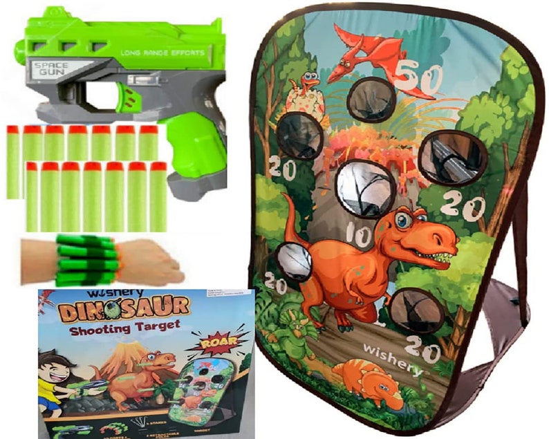 Kids Dinosaur Shooting Target Practice Shooting Game Toys Etsy